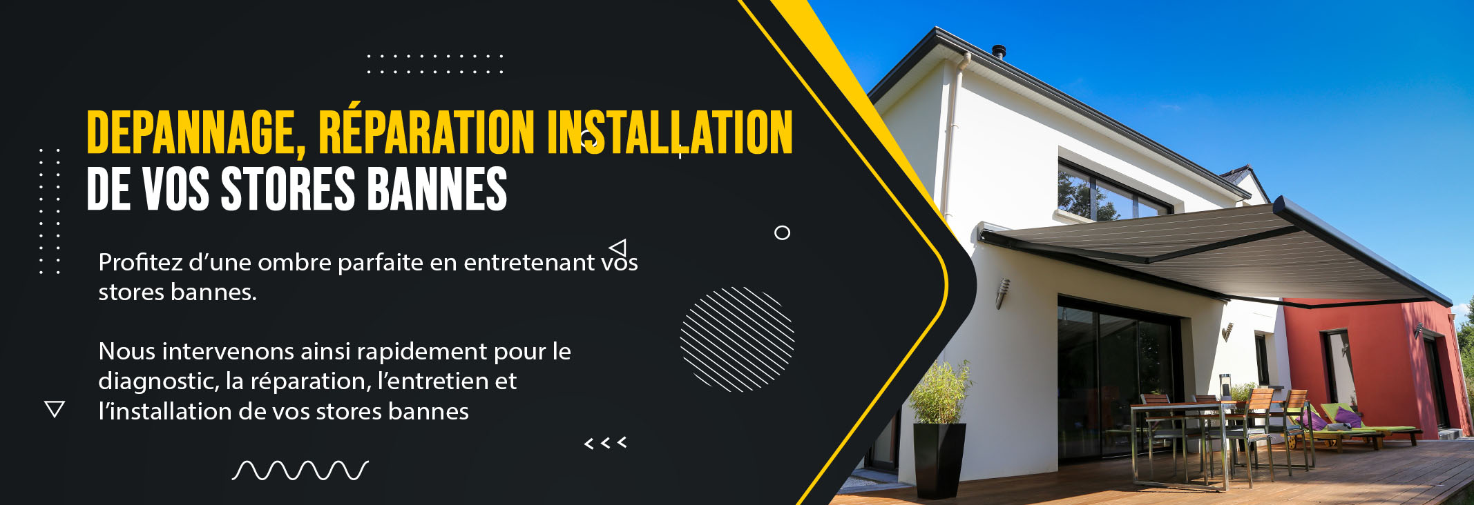 Installation Store Banne Acheres 78260